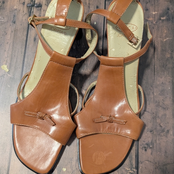 Brown Leather Women's Sandals - Picture 2 of 5